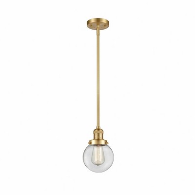 Beacon - 1 Light Mini Pendant In Industrial Style-9.5 Inches Tall and 6 Inches Wide