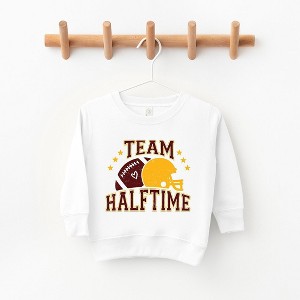 The Juniper Shop Team Halftime Distressed - Maroon Toddler Graphic Sweatshirt - 1 of 3