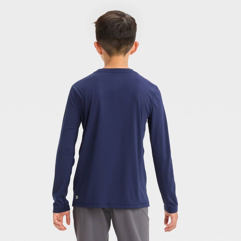 Boys&#39; Long Sleeve &#39;Sun Water&#39; Graphic T-Shirt - All In Motion™ Navy, 4 of 5