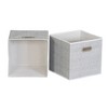 Household Essentials 11" Set of 6 Storage Bins White Mix - 2 of 3