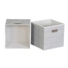 Household Essentials 11" Set of 6 Storage Bins White Mix - image 2 of 3