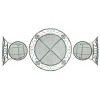 Semly 3 Bistro Setting - Outdoor - PAT5028 - Safavieh - 4 of 4