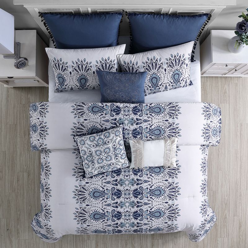 Modern Threads 8 Piece Pre-Washed & Printed Comforter Set, Aramis., 3 of 6