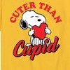 Boys' - Peanuts - Valentine's Cuter Than Cupid Short Sleeve Graphic T-Shirt - 2 of 4