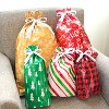 Joyfy 36-Pack Christmas Drawstring Gift Bags - Assorted Sizes (Large/Medium/Small) Reusable Holiday Present Wrapping & Party Favors - 4 of 4