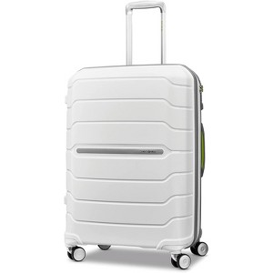 Samsonite Freeform 24" Medium Spinner Luggage, White/Grey - 1 of 4