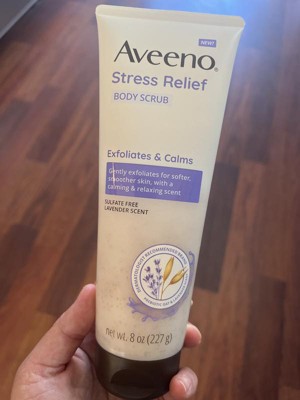 Aveeno Stress Relief Exfoliating Body Scrub - Lavender - 8oz : Target