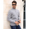 WhizMax Men's Casual Henley Pullover Sweater Slim Fit Knitted Thermal Fleece Polo Sweatshirt - 2 of 4