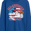 Men's - Disney - Mickey Americana Baseball Long Sleeve Graphic T-Shirt - 2 of 4