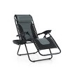 Captiva Designs Patio Zero Gravity Free Padded Seat Recliner with Cup Holder & Alloy Steel Frame - Gray - 2 of 4