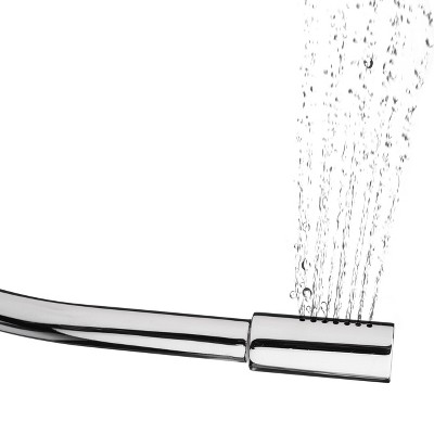 Side-Mounted Chrome Adjustable Spray Bidet with Dual Temperature