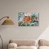 Art Remedy Relaxing Tiger Tropical Jungle Animals Wall Art Unframed - 2 of 4