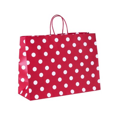 Large Dots Gift Bag Red - Spritz™