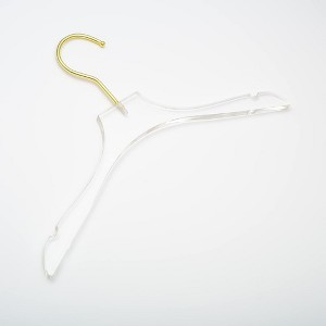 HomeCube USA Clear Acrylic Children's Clothes Hangers with Gold Hook, Elegant, Durable & Heavy Duty, Perfect For Home & Boutique Use - 1 of 4