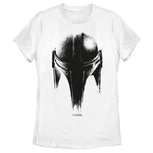 Women\'s Star Wars The Mandalorian Metallic Helmet T-shirt : Target