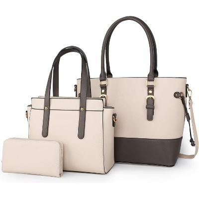 West 3PCS Purses for Women Tote Bag and Wallet Set Shoulder Satchel Handbags