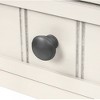 Ridstar 31.1 in. H White Console Tables with Three Storage Drawers & Bottom Shelf - 4 of 4