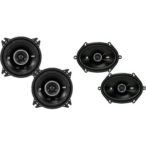Kicker DSC680 6x8-Inch (160x200mm) Coaxial Speakers w/43DSC404 4" Coaxial Bundle - 1 of 4