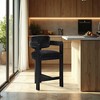 Meridian Furniture,Sacha Black Velvet Stool - 2 of 4