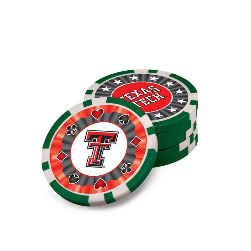 MasterPieces 300 Piece Poker Chip Set - NCAA Texas Tech Red Raiders, 5 of 8
