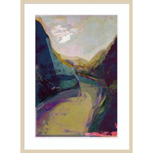 30" x 41" Fjords by David Mcconochie Wood Framed Wall Art Print - Amanti Art - 1 of 4