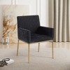 Meridian Furniture,Reeves Chenille Fabric Dining Chair, Set of 2 - 2 of 4