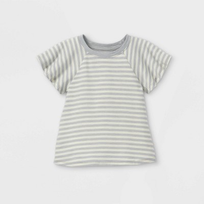 Toddler Girls' Striped Raglan Short Sleeve T-Shirt - Cat & Jack™