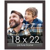 PosterPalooza | Textured Brown Picture Frame - UV Acrylic, Foam Board Backing, Hanging Hardware - 2 of 4