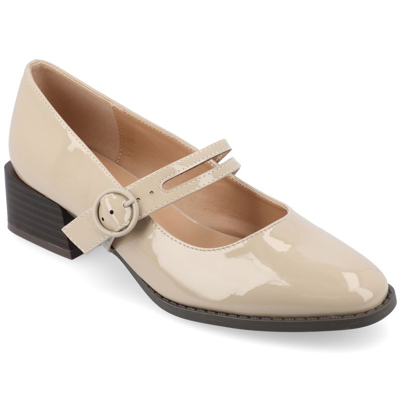 Journee Collection Womens Savvi Tru Comfort Foam Faux Leather Mary Jane Pumps, 1 of 10
