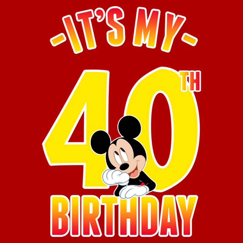 Men's Mickey & Friends It's My 40th Birthday T-Shirt, 2 of 6