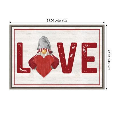 Love Typography Earth Tones Canvas Wall Art 23x33