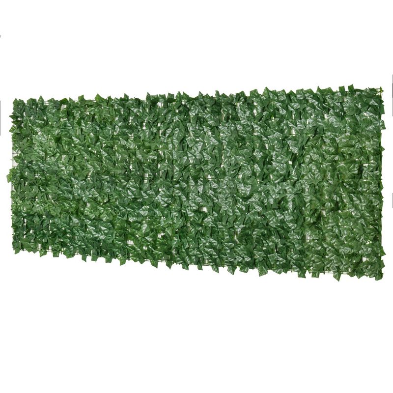 Outsunny 118" x 39" Artificial Ivy Privacy Fence, Wall Screen Faux Greenery, Leaves Decoration for Outdoor Garden, Backyard, Balcony, Patio, Green, 5 of 8