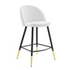 Modway Cordial Performance Velvet Counter Stools - Set of 2 - Performance Velvet Upholstery , Seat board 25mmT plywood board, foam density 20kg/m3, Y - 2 of 4