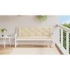 vidaXL Garden Bench Cushion Set of 2 Beige Oxford fabric (100% polyester) - 3 of 4