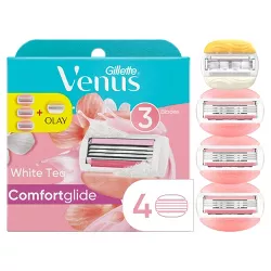 Venus Comfortglide White Tea Women's Razor Blade Refills + Bonus Coconut Refill - 4ct