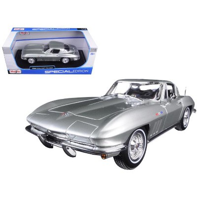 1965 Chevrolet Corvette Silver special Edition 1/18 Diecast Model Car By  Maisto : Target