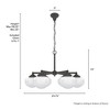 Hunter Fans 29.75" Saddle Creek Ceiling Light Noble Bronze Finish - 6 Bulb Chandelier for Indoor Spaces - 3 of 4
