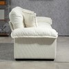 CAVINAS 84 Inch Chenille Sofa, Upholstered Loveseat Sofa, Deep Seat Sofa Couch with 2 Throw Pillows & Memory Foam for Living Room, Office, Bedroom - 3 of 4
