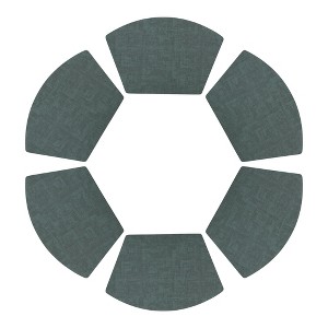 REGALWOVEN Soft Faux Leather Waterproof Wrinkle-resistant Non-slip Place Mat 6 Pcs - 1 of 4