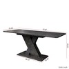 NicBex Dining Table 39" Modern Rectangular Counter Height Wooden Dining Table Faux Marble Top for Dining Room - 2 of 4