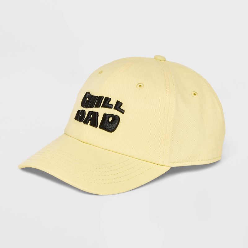 Men&#39;s Solid Cotton Chill Dad Baseball Hat - Goodfellow &#38; Co&#8482; Yellow, 1 of 6