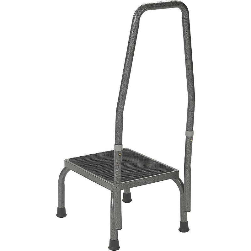 Drive Medical Bariatric Step Stool with Handrail, Silver Vein, 2 of 4