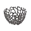 Olivia & May Set of 2 Round Coastal Aluminum Vine Bowls Black: Nautical Tabletop Decor, Spot Clean Only - image 3 of 4