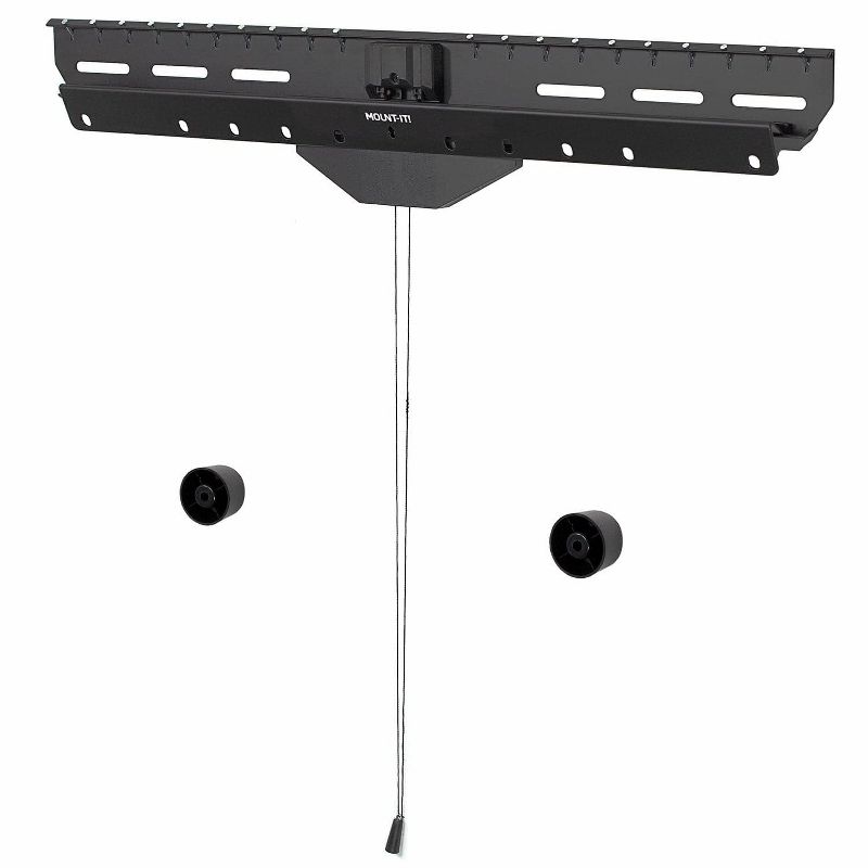 Mount-It! No Stud TV Wall Mount | Low-Profile Tilting Hanger Mount for No-Damage No Drill Dry Wall Installation | 110 Lbs. Weight Capacity | Black, 1 of 9