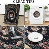 LOVEVOOK Floral Butterfly Rug for Living Room, Modern Indoor Large Area Rug for Bedroom Dining Room Home Decor, Non Slip Rugs Machine Washable - 4 of 4