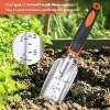 attop 3 Pack Heavy Duty Gardening Tools Set Include Garden Shovel, Transplant Trowel and Hand Rake with Ergonomic Handle - 4 of 4