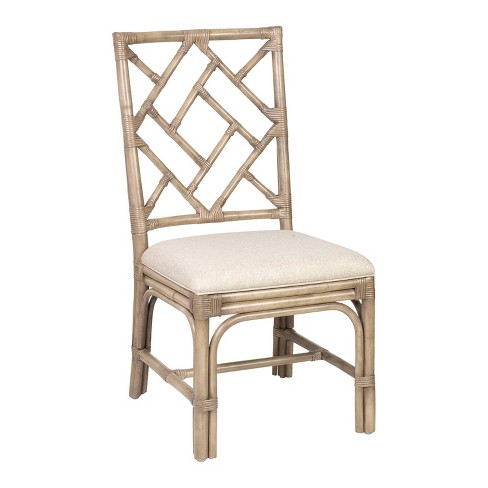 Set Of 2 Riana Rattan Dining Chair Gray - East At Main : Target