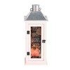 Dicksons How Great Thou Art Cardinal Lantern, White 17 x 6.5 Inch Wood/Glass Decorative Candle Holder, - 2 of 3