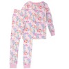 RuffleButts SoftSnooze Big Girls Ruffle Long Sleeve Pajama Set - 2 of 4