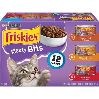 Purina Friskies Gravy Wet Cat Food Variety Pack Meaty Bits 
